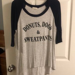 Donuts Digs & Sweatpants quartersleeve